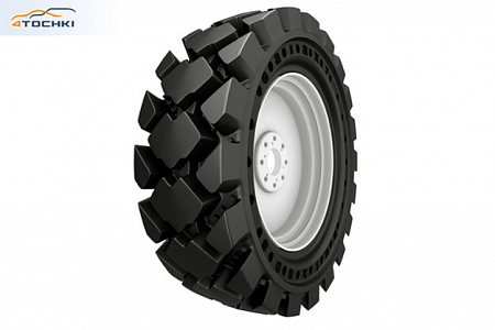 Шина цельнолитая 33x12-16 Galaxy Hulk SDS в сборе с диском